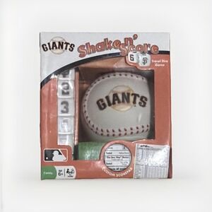Shake n' Score Giants Travel Dice Game Baseball Custom Scorepad